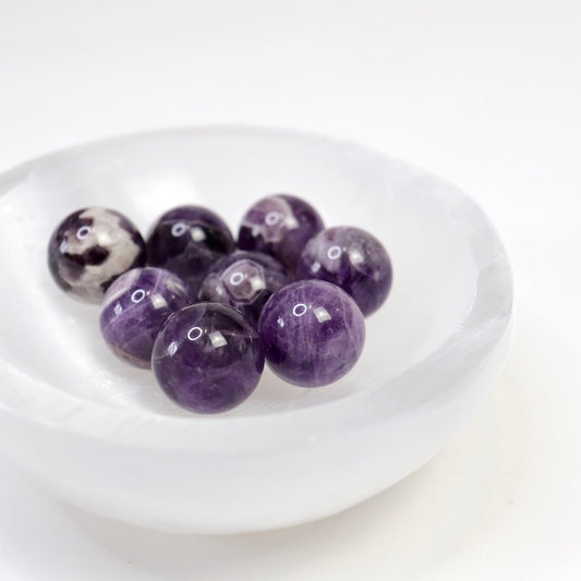 Dream Amethyst Mini Spheres - Crescents & Crystals