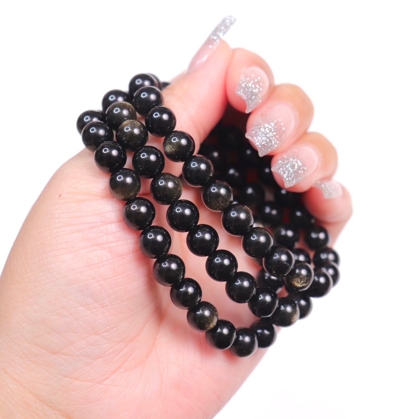 Golden Sheen Obsidian Bracelet | 8mm