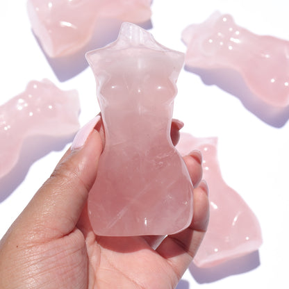 Rose Quartz Bodies 4” w/ Stars