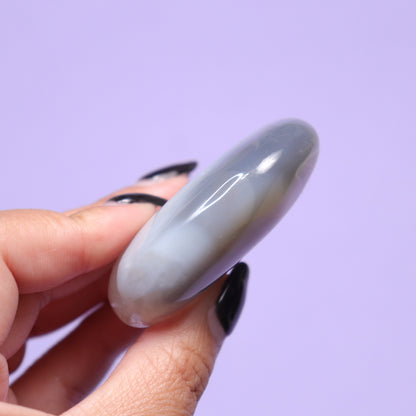 Agate Palm Stone w/Quartz [1]