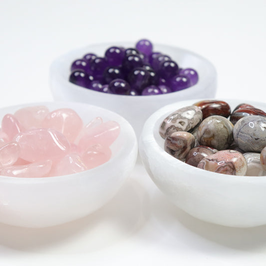 Selenite Bowls  - Crescents & Crystals