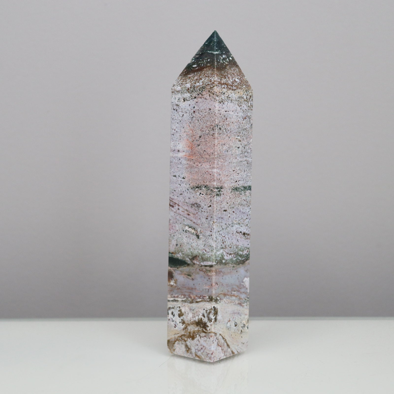 Ocean Jasper Tower  - Crescents & Crystals