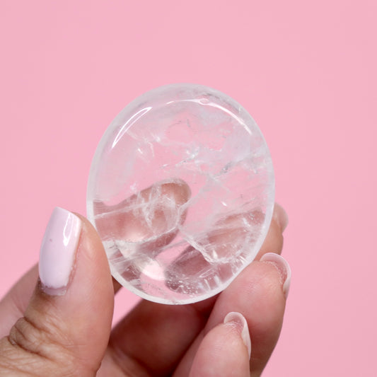 Clear Quartz Soothing Stone- Crescents & Crystals