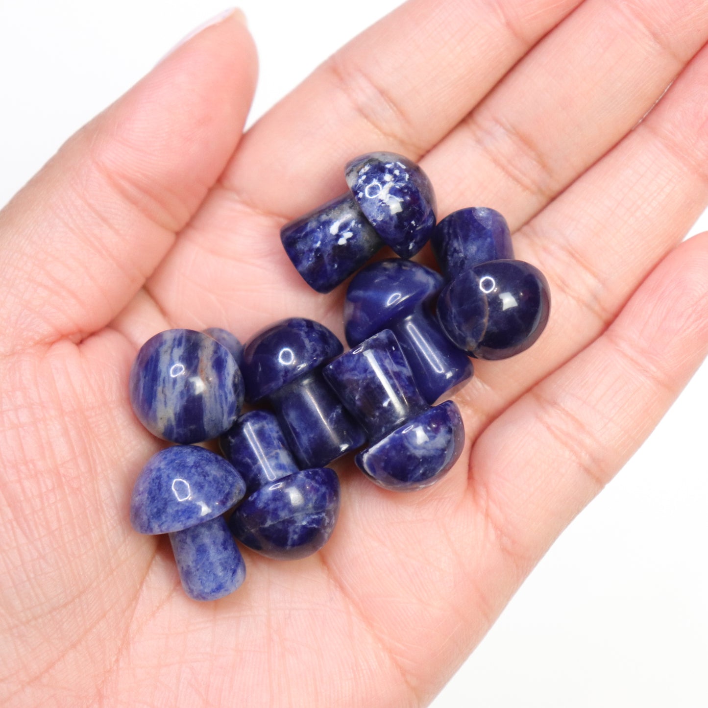 Sodalite Mushrooms - Crescents & Crystals
