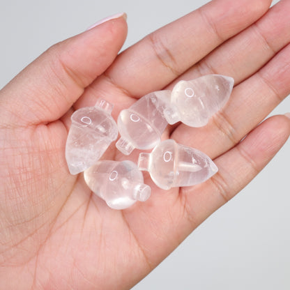 Clear Quartz Acorns- Crescents & Crystals
