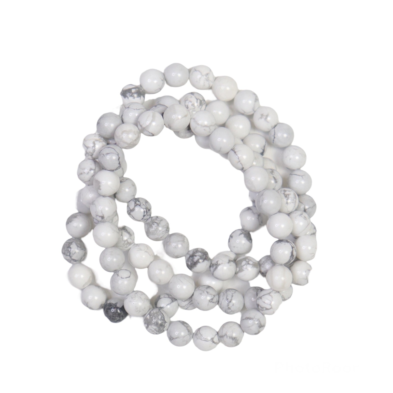 Howlite Bracelet - Crescents & Crystals