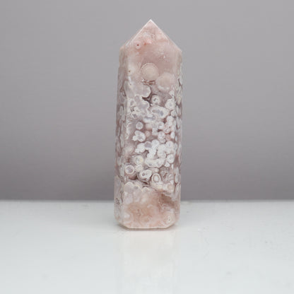 Flower Agate X Pink Amethyst Tower [9]