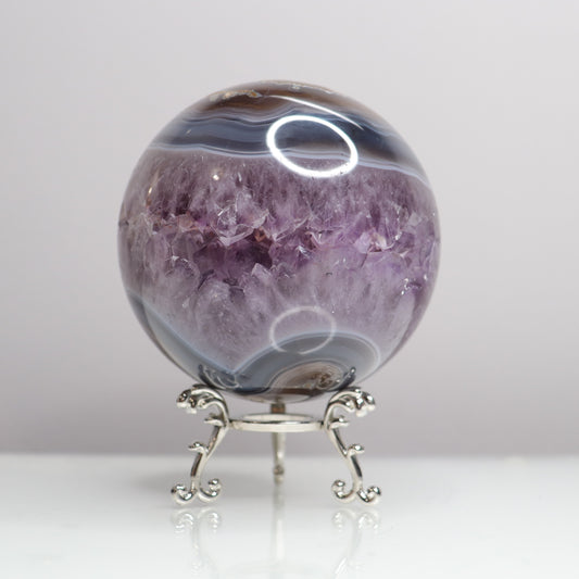Amethyst Agate Sphere