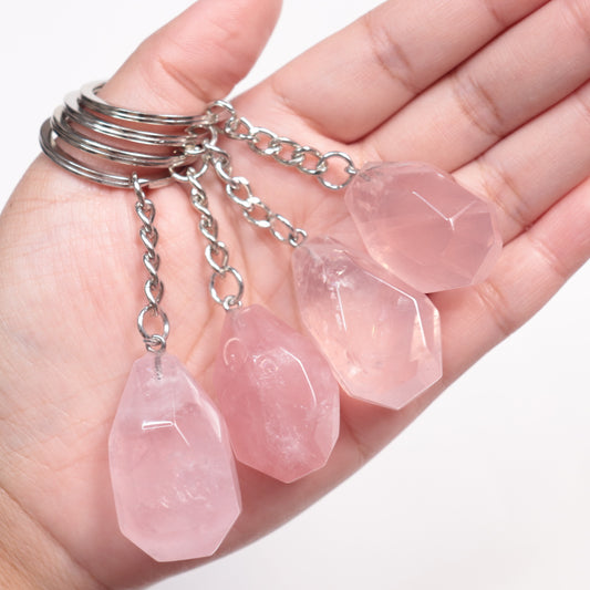 Rose Quartz Keychains