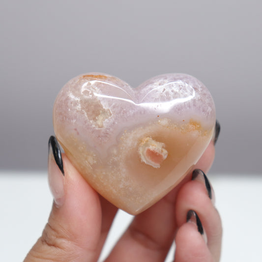 Flower Agate Heart | 9