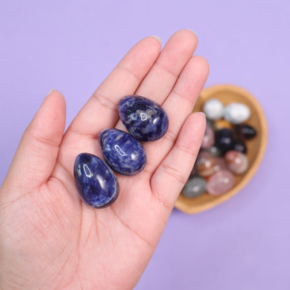 Sodalite Eggs - Crescents & Crystals