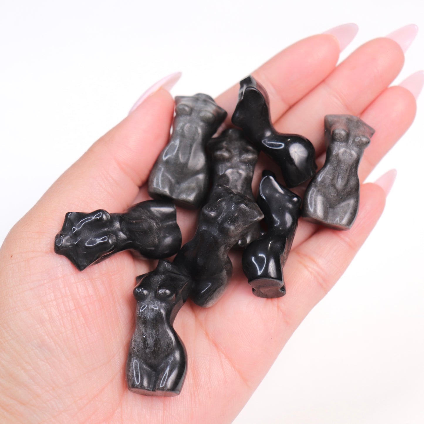 Silver Sheen Obsidian Mini Body