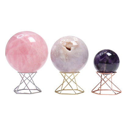 Double Sided Metal Sphere Stands