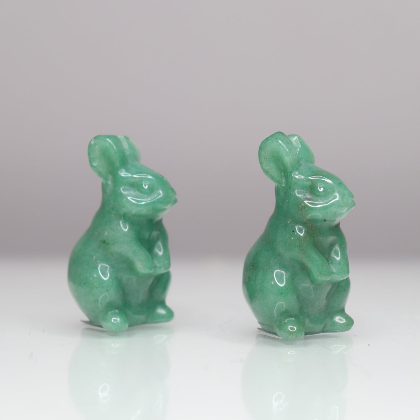 Green Aventurine Bunnies