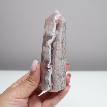 Flower Agate X Pink Amethyst Tower [5]