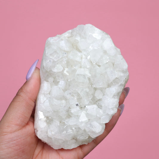 Apophyllite - Crescents & Crystals