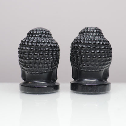 Black Obsidian Buddha Heads | 3.2"