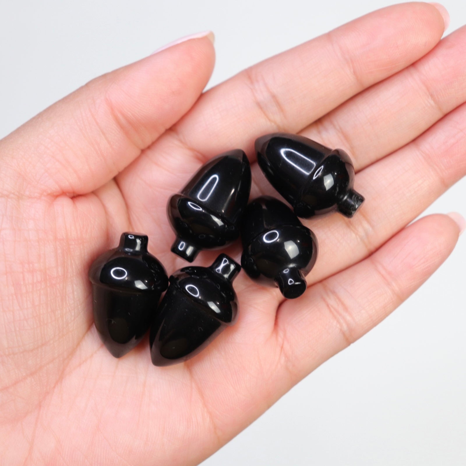 Black Obsidian - Crescents & Crystals
