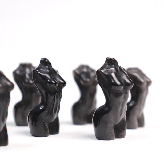 Obsidian Mini Bodies  - Crescents & Crystals