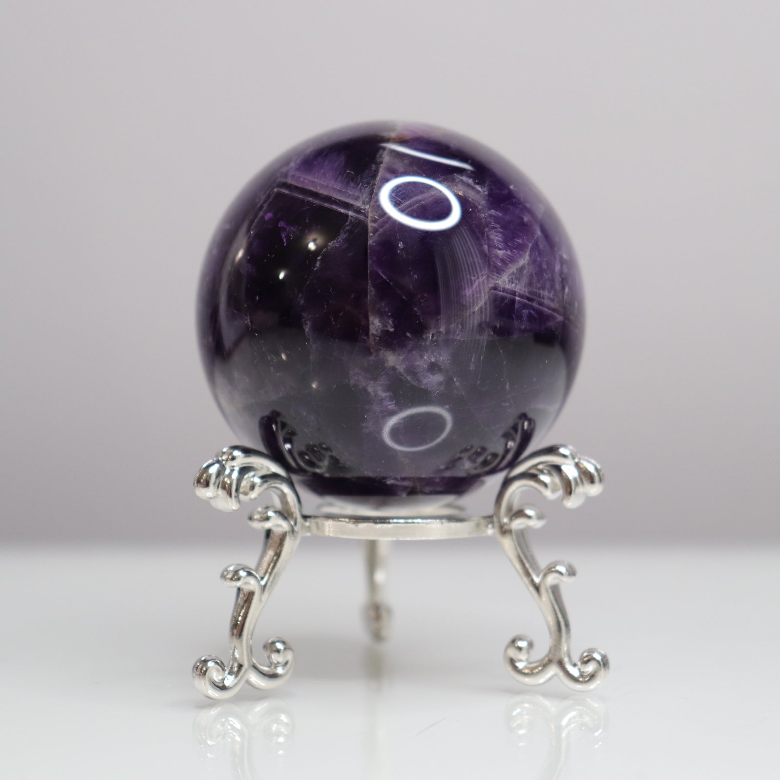 Dream Amethyst Sphere- Crescents & Crystals