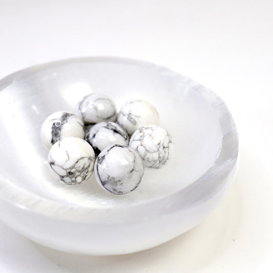 Howlite Mini Spheres - Crescents & Crystals