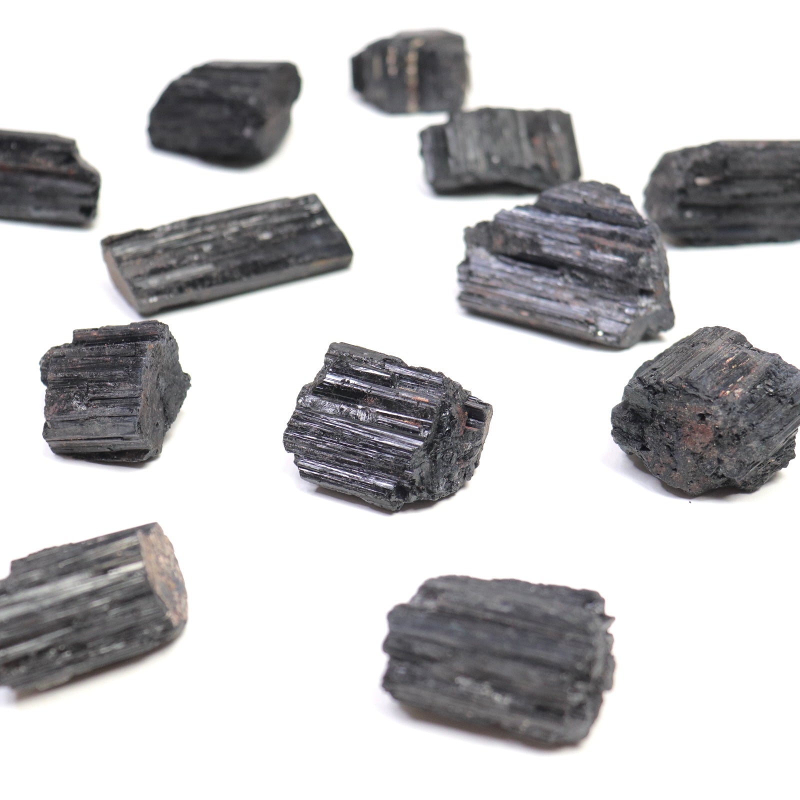 Raw Black Tourmaline Chunk- Crescents & Crystals