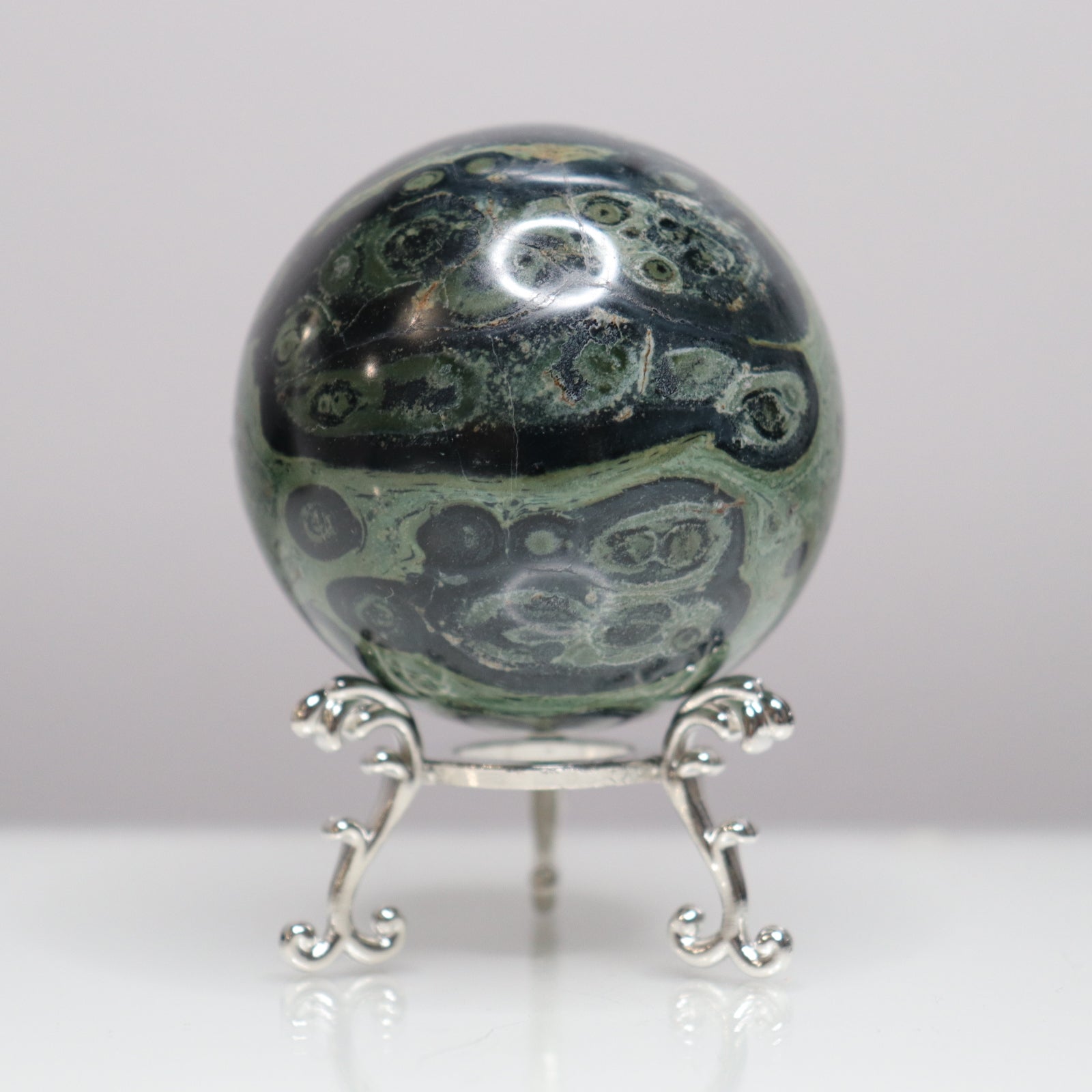 Kambaba Jasper Sphere - Crescents & Crystals