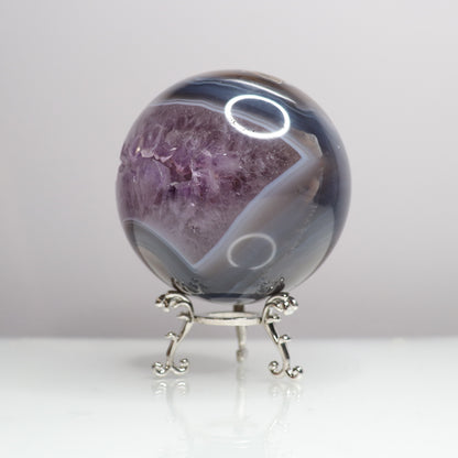 Amethyst Agate Sphere
