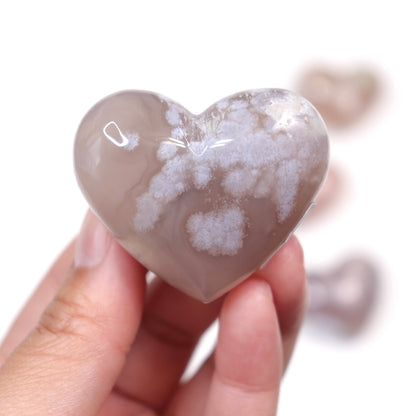 Flower Agate Heart | 15