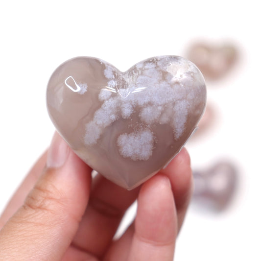 Flower Agate Heart | 15
