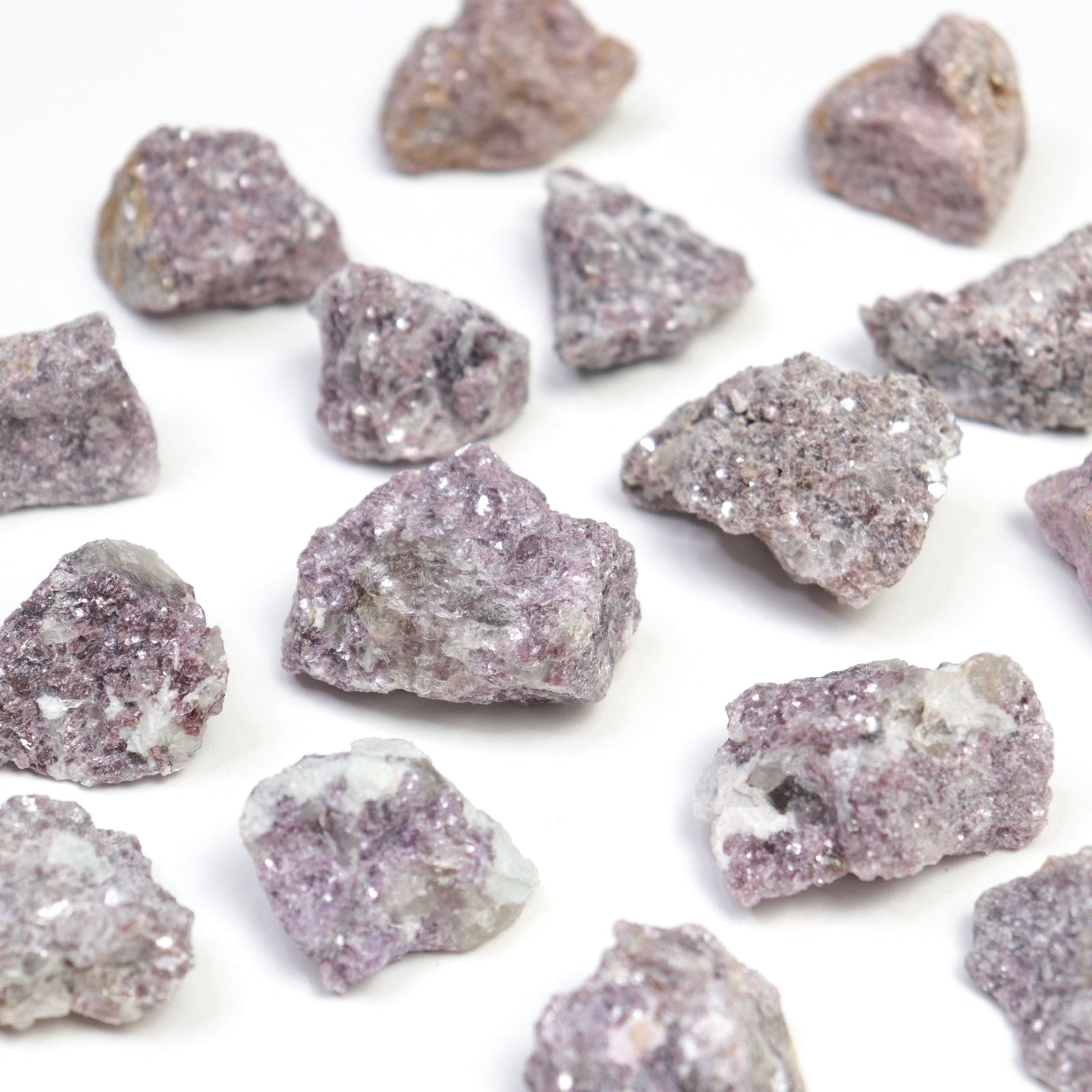 Raw Lepidolite Chunks - Crescents & Crystals