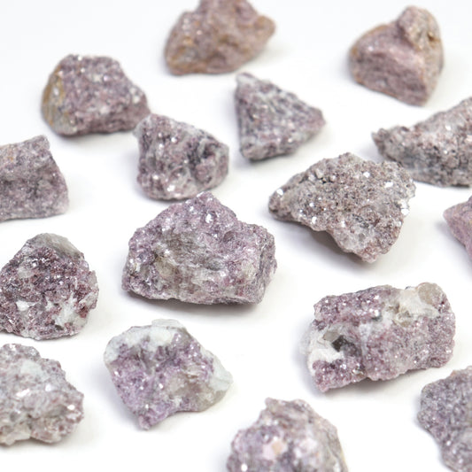 Raw Lepidolite Chunks - Crescents & Crystals