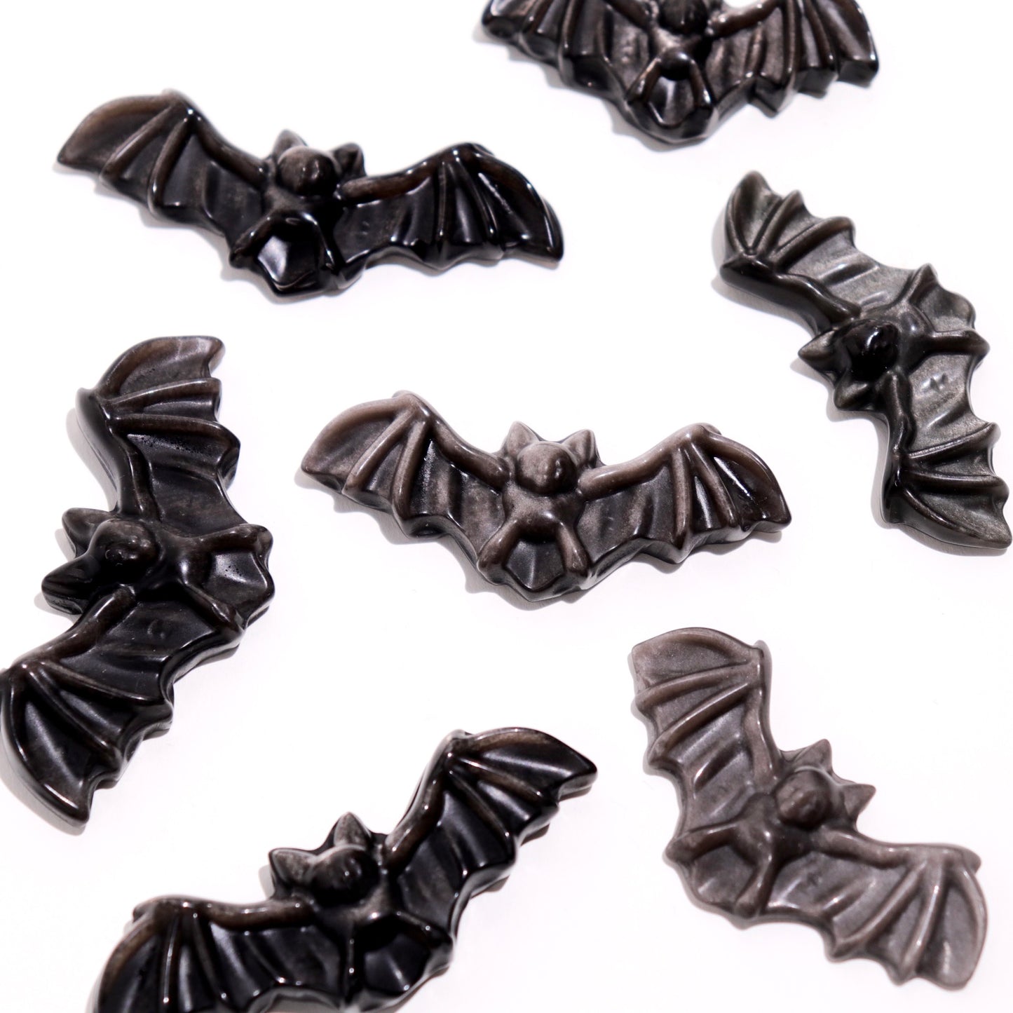 Silver Sheen Obsidian Bats