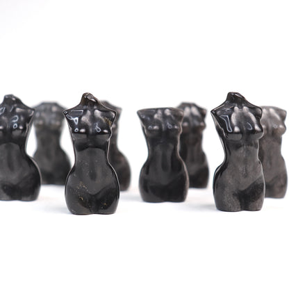 Silver Sheen Obsidian Mini Body