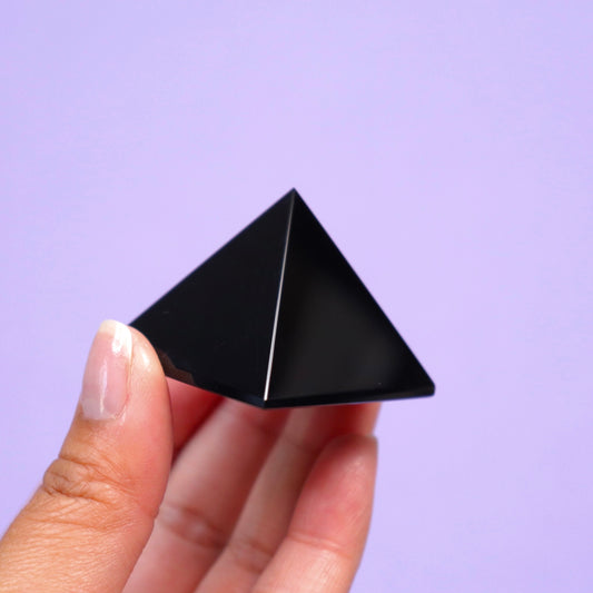 Black Obsidian Pyramid