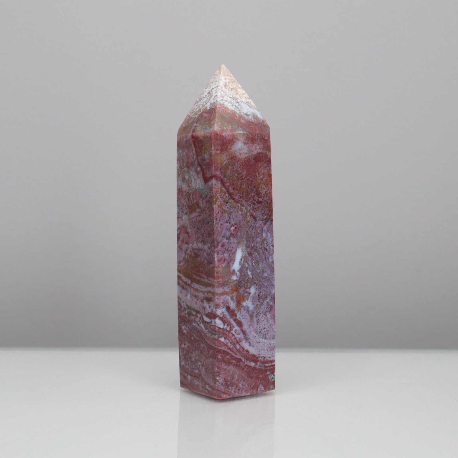 Ocean Jasper Tower  - Crescents & Crystals