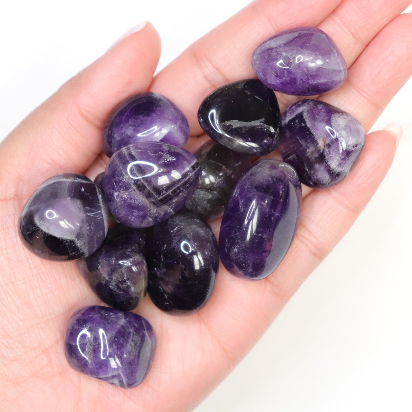 Dream Amethyst Tumbles- Crescents & Crystals