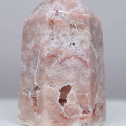 Pink Amethyst Tower- Crescents & Crystals