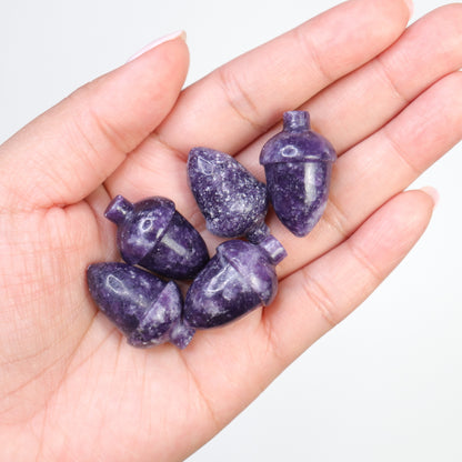 Lepidolite Acorns - Crescents & Crystals