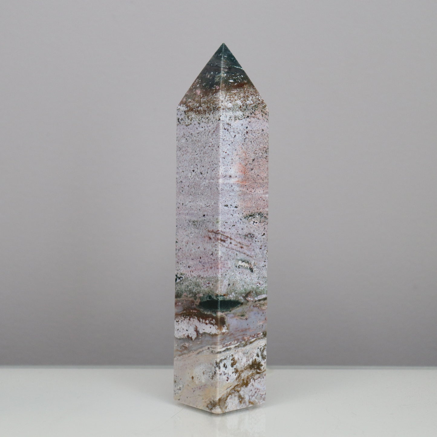 Ocean Jasper Tower  - Crescents & Crystals