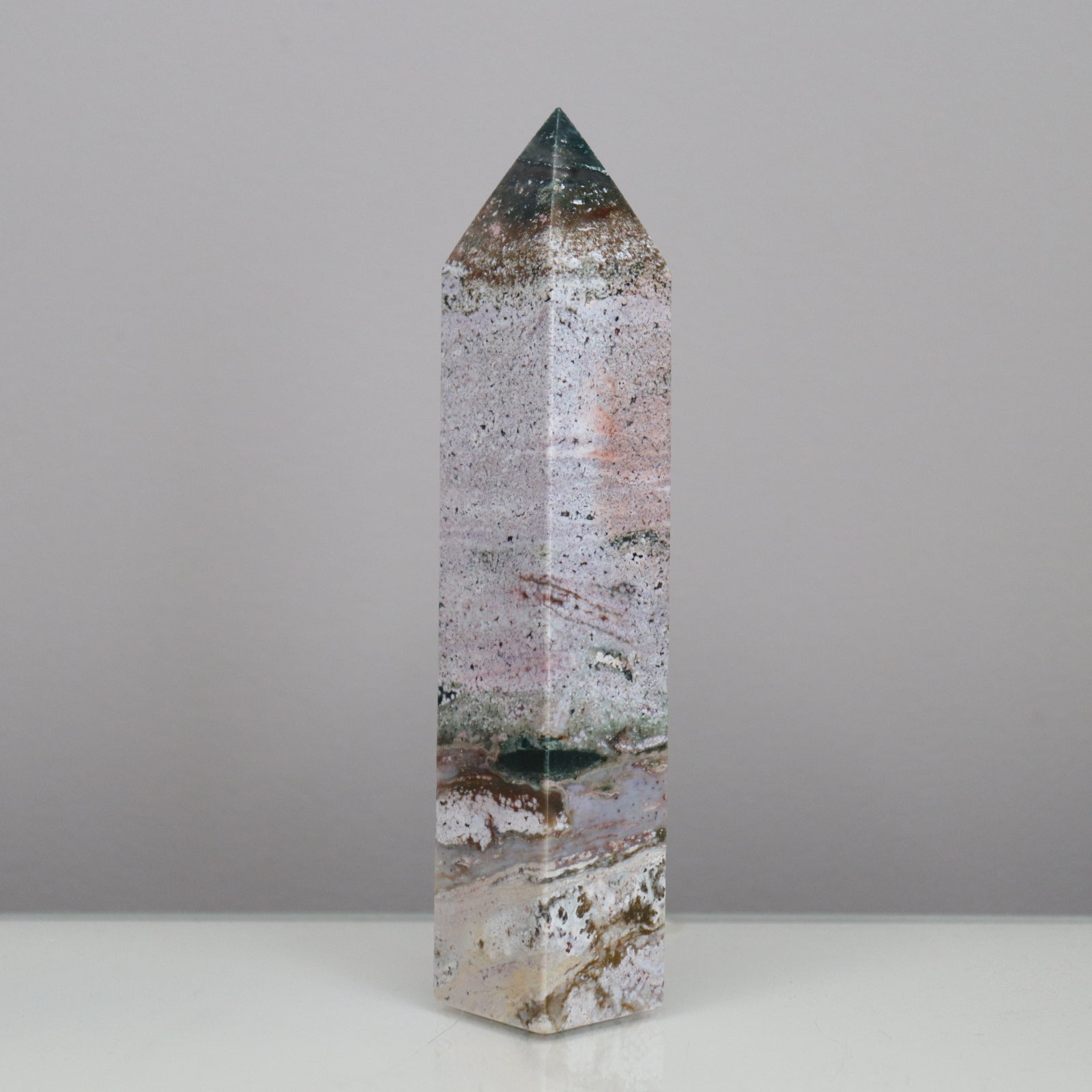 Ocean Jasper Tower  - Crescents & Crystals