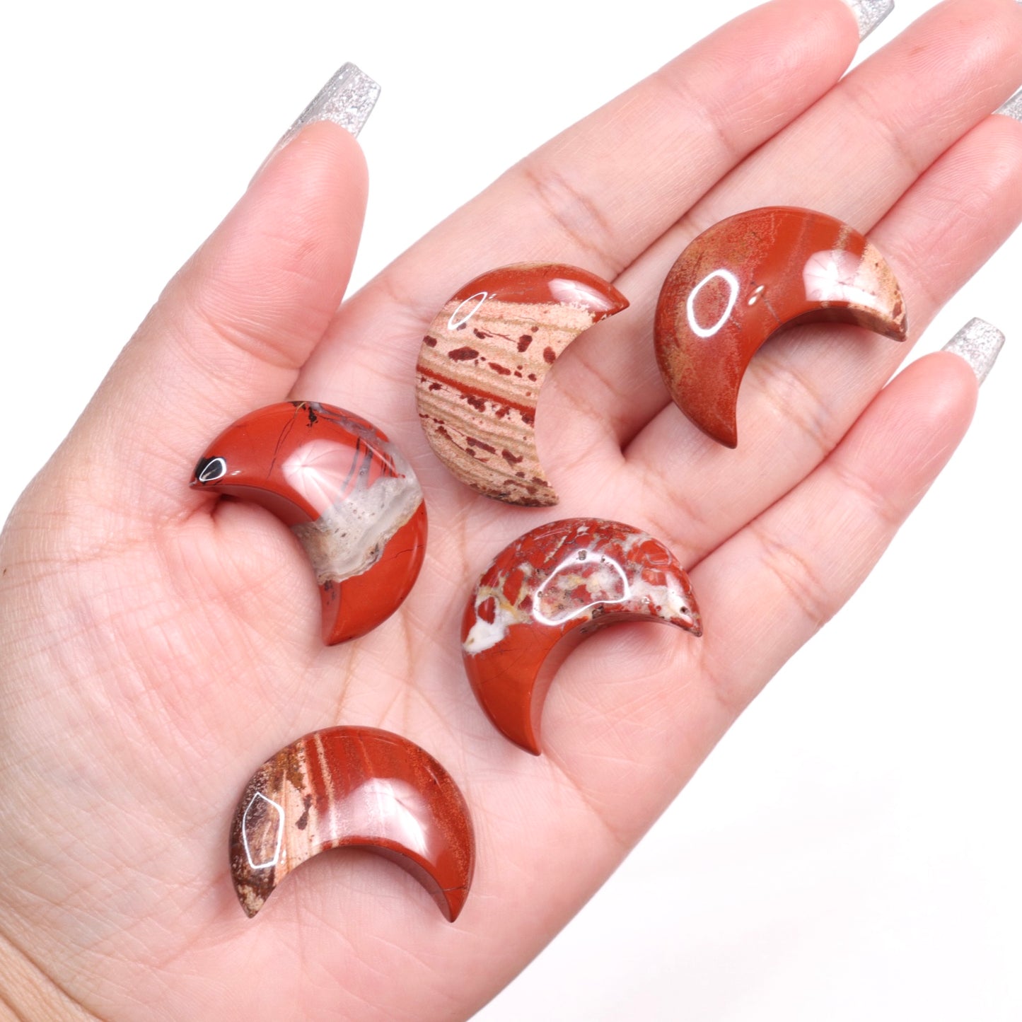 Red Jasper Mini Moons