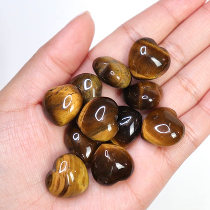 Tiger Eye Hearts - Crescents & Crystals