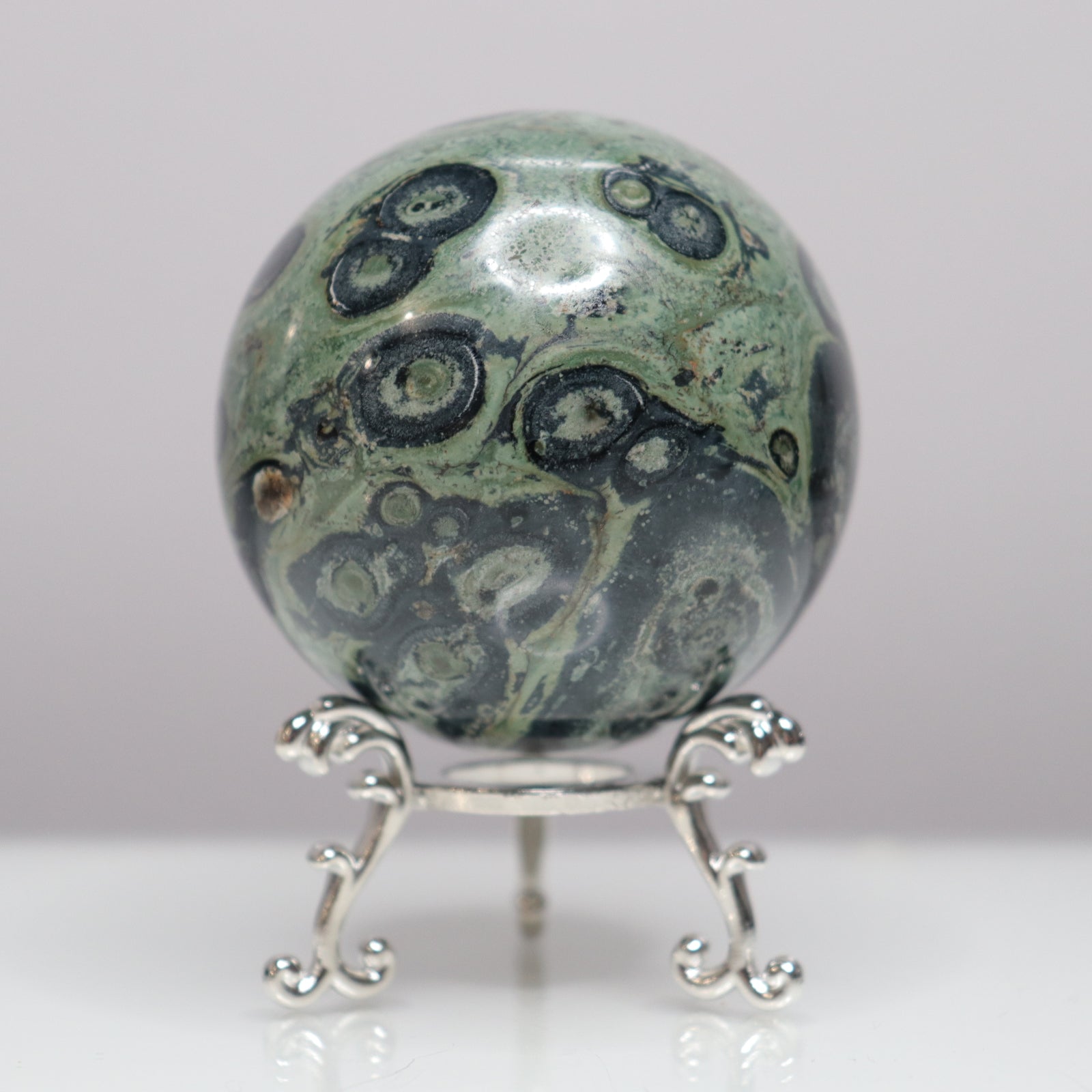 Kambaba Jasper Sphere - Crescents & Crystals