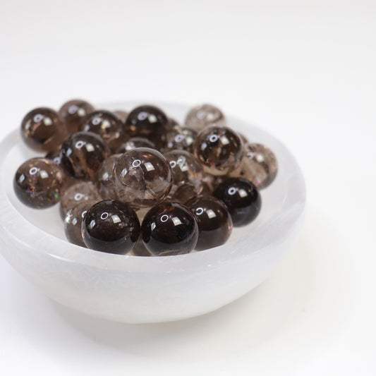 Smoky Quartz Spheres - Crescents & Crystals