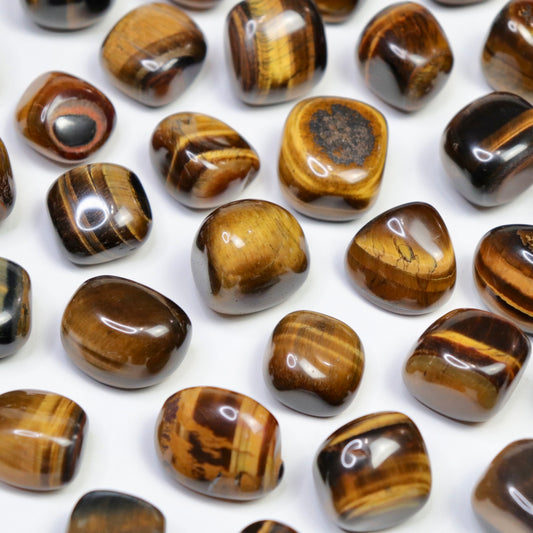 Tiger Eye Tumbles - Crescents & Crystals