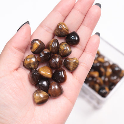 Tiger Eye Mini Hearts | Set of 3
