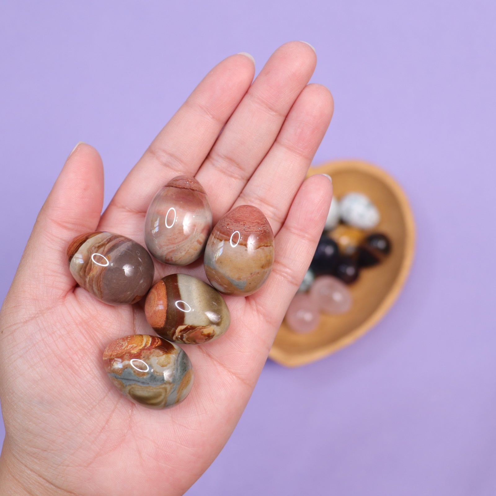 Polychrome Eggs - Crescents & Crystals