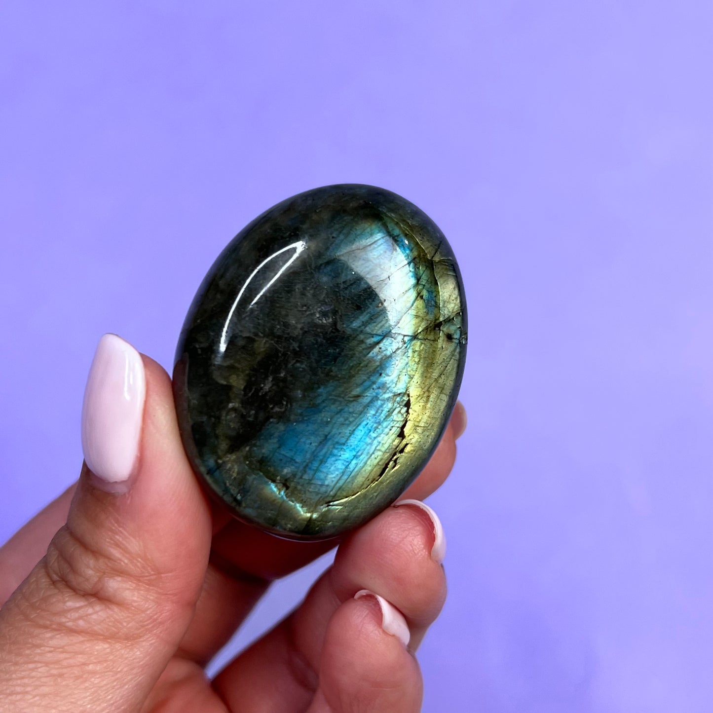 Labradorite Palm Stone | L1