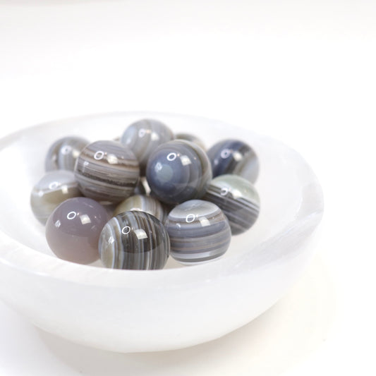 Banded Agate Sphere - Crescents & Crystals